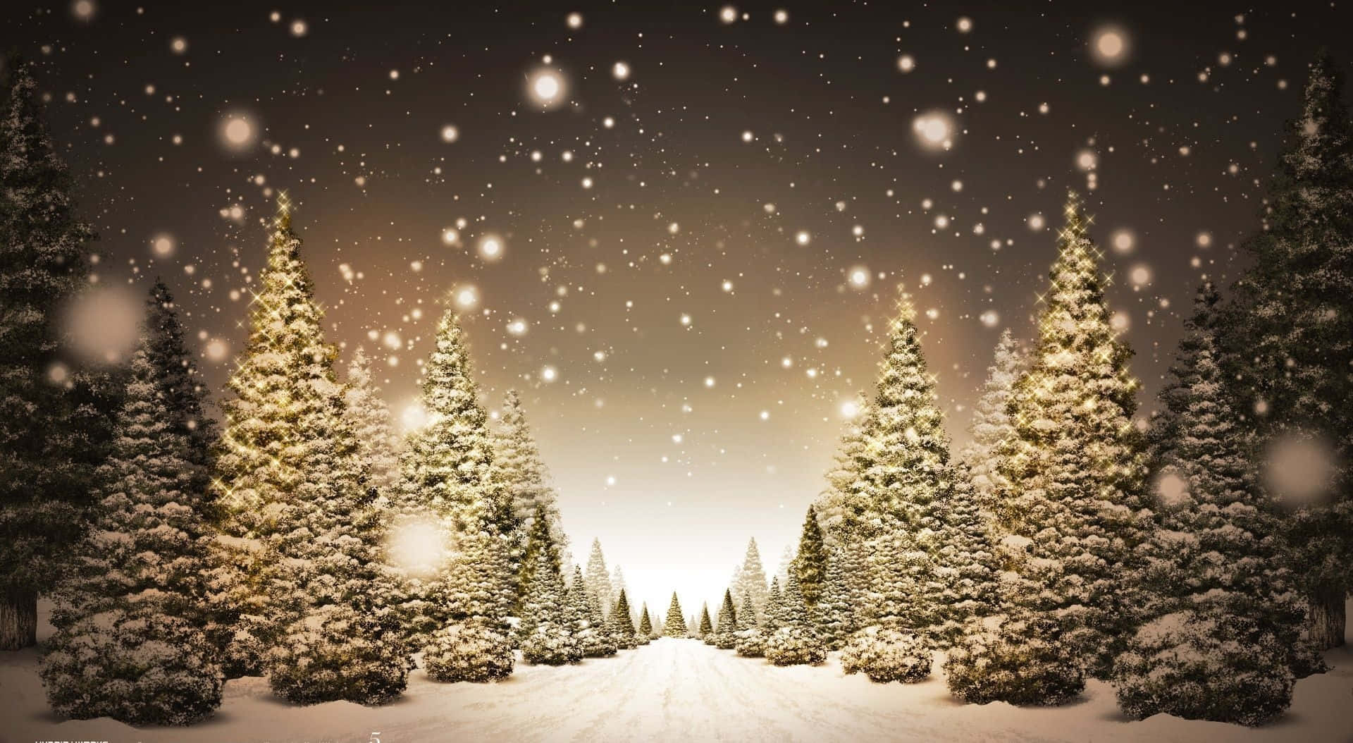 Snowfall Season Christmas Background