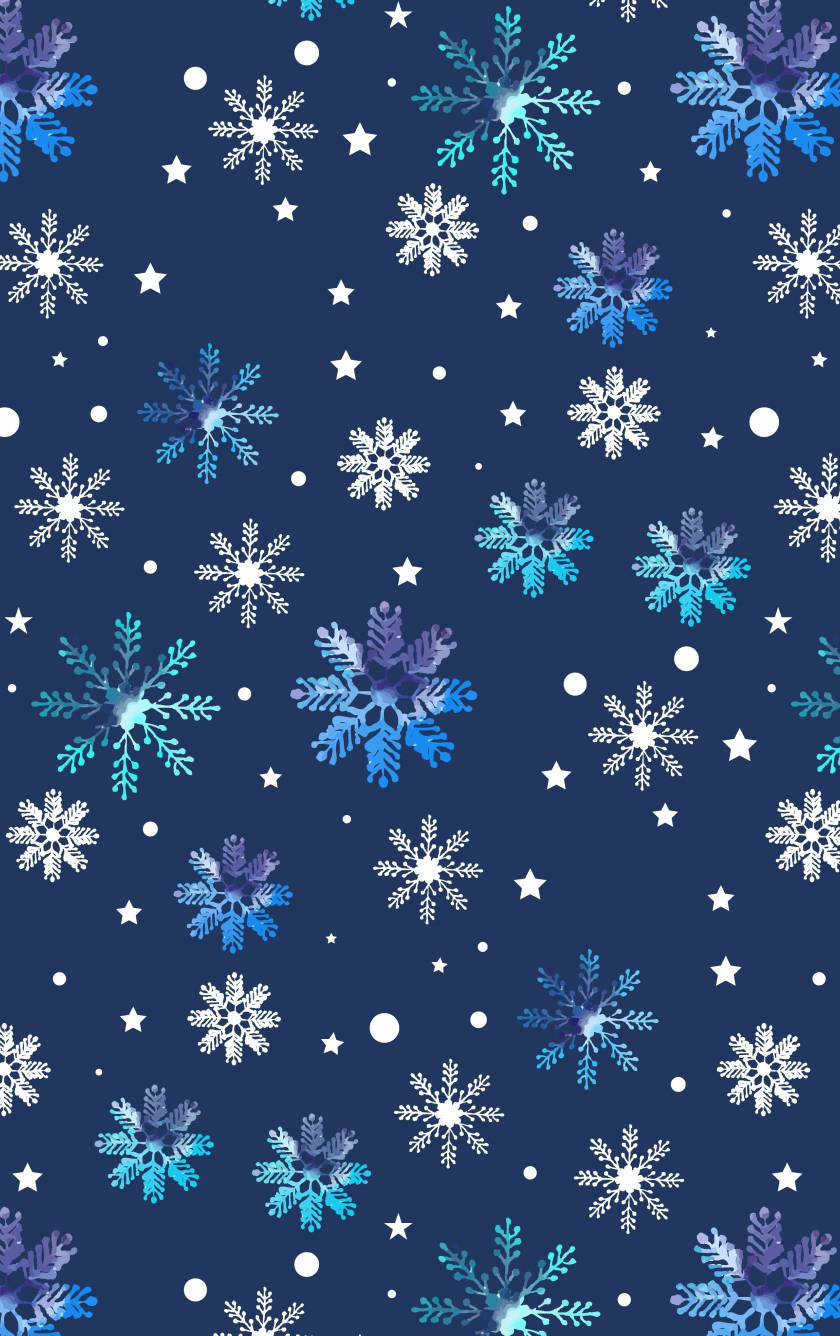 Snowflake Blue Design Iphone