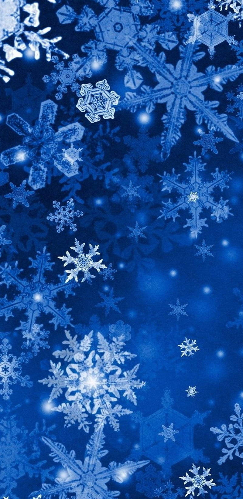 Snowflake Blue Stars Iphone Background