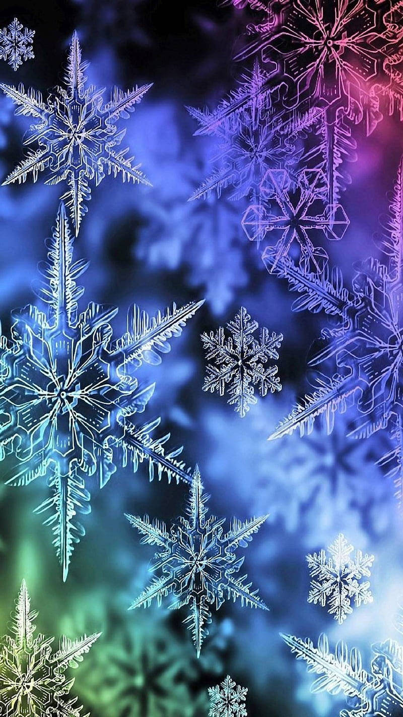 Snowflake Colorful Iphone