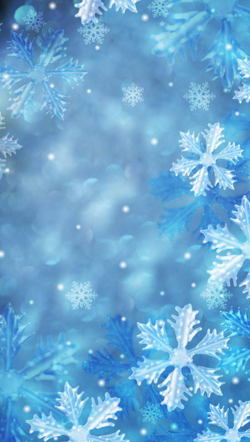 Snowflake Cute Design Iphone Background