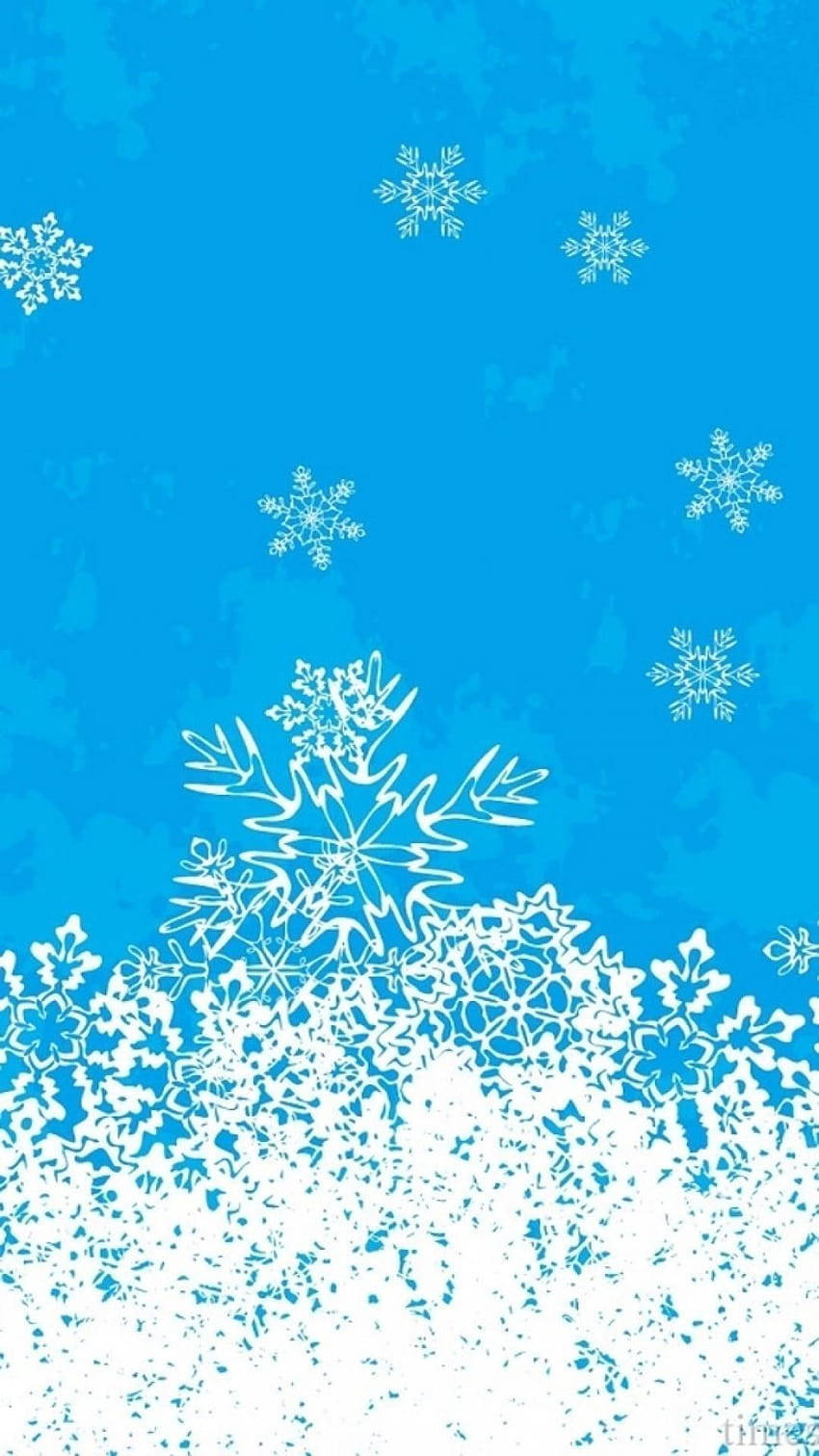 Snowflake Light Blue Iphone