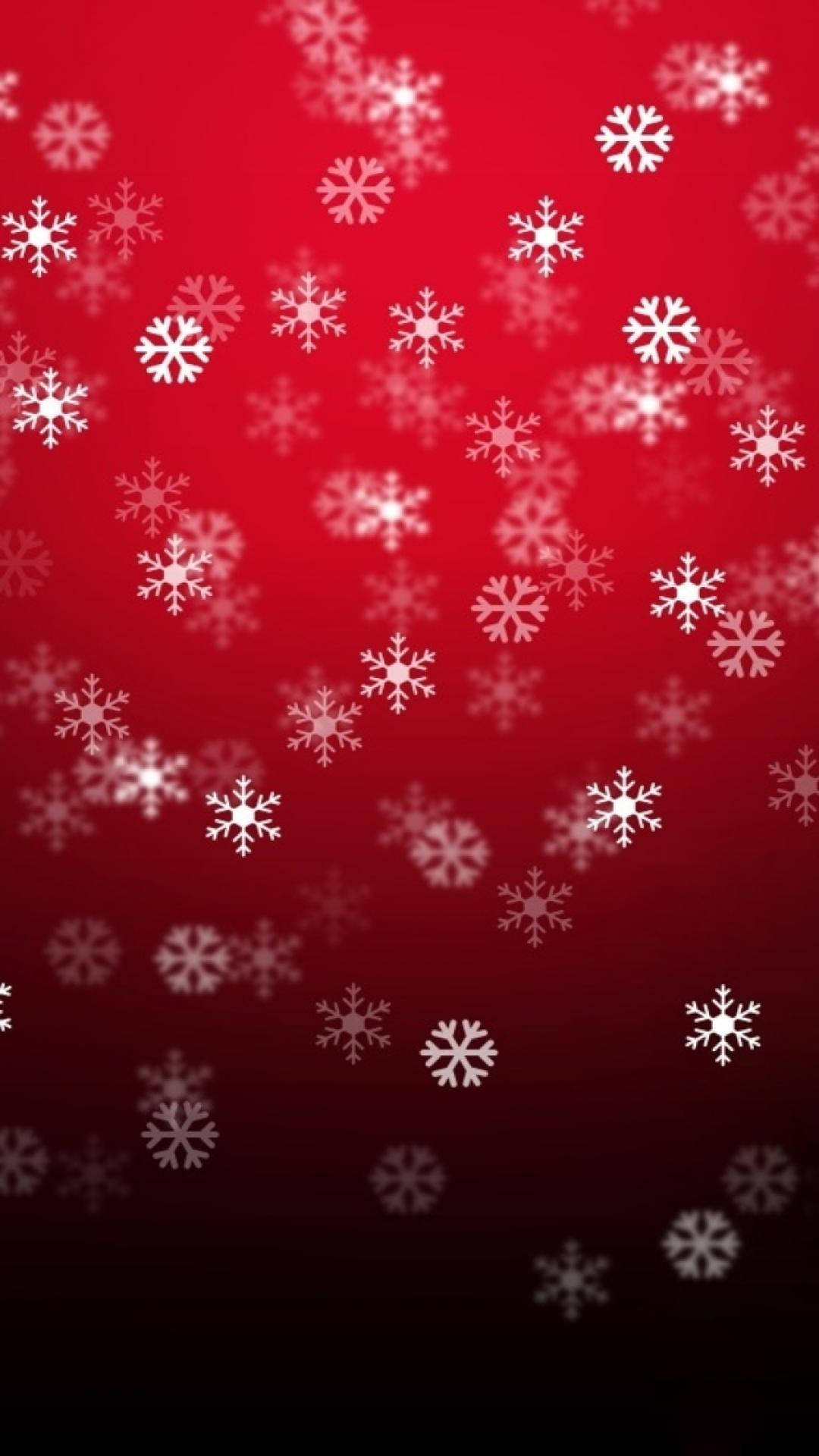 Snowflake Red Aesthetic Iphone Background