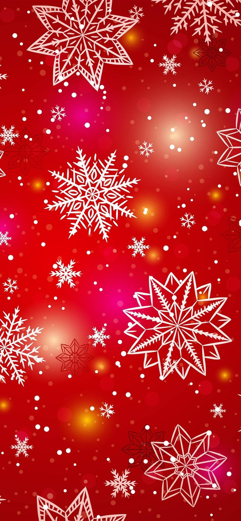 Snowflake Red Art Iphone