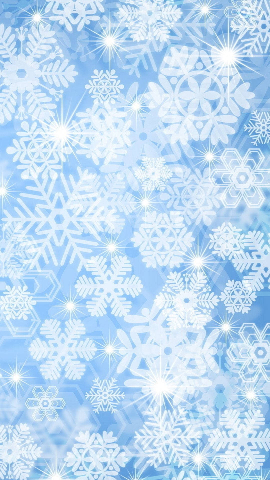 Snowflake White Aesthetic Iphone Background