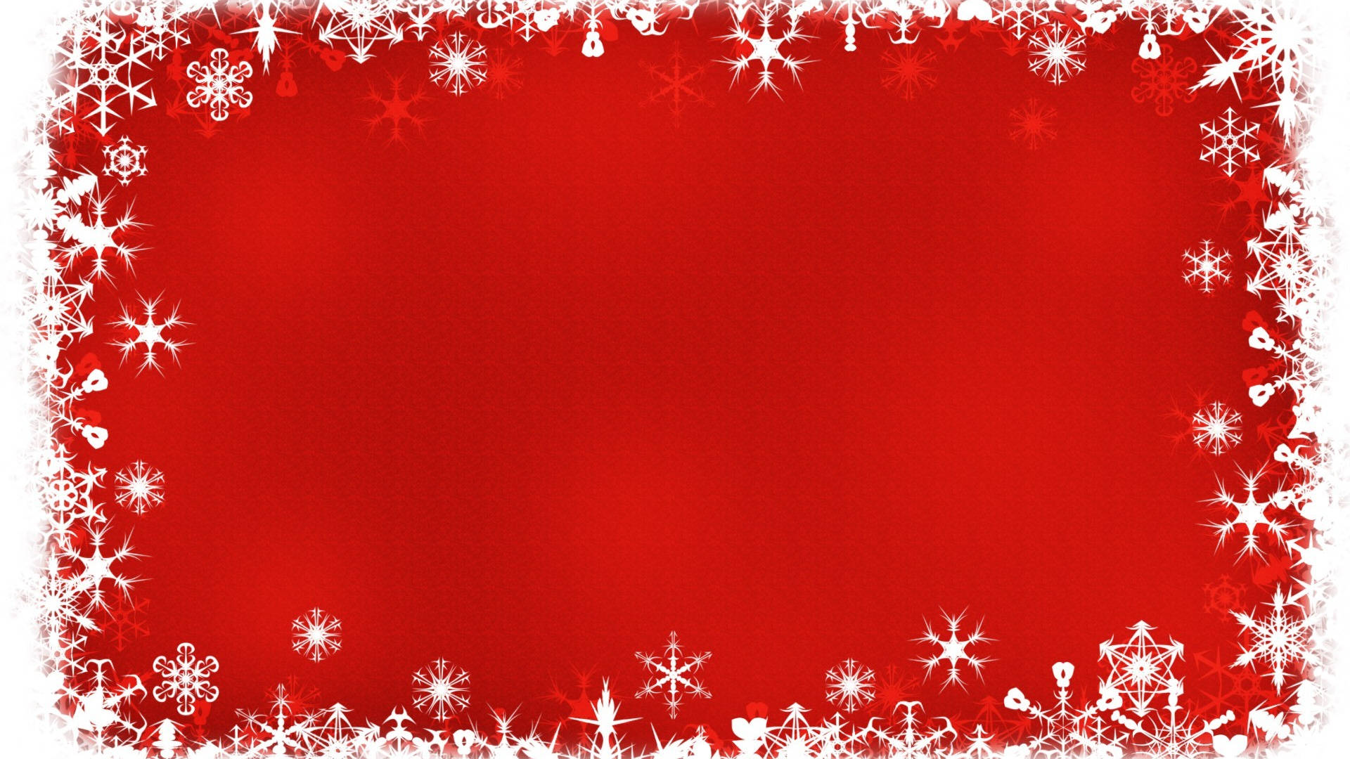 Snowflakes Frame Red Christmas Background Background