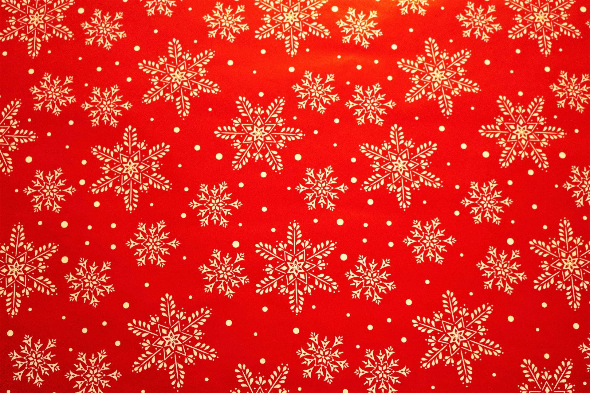 Snowflakes Pattern Red Christmas Background Background