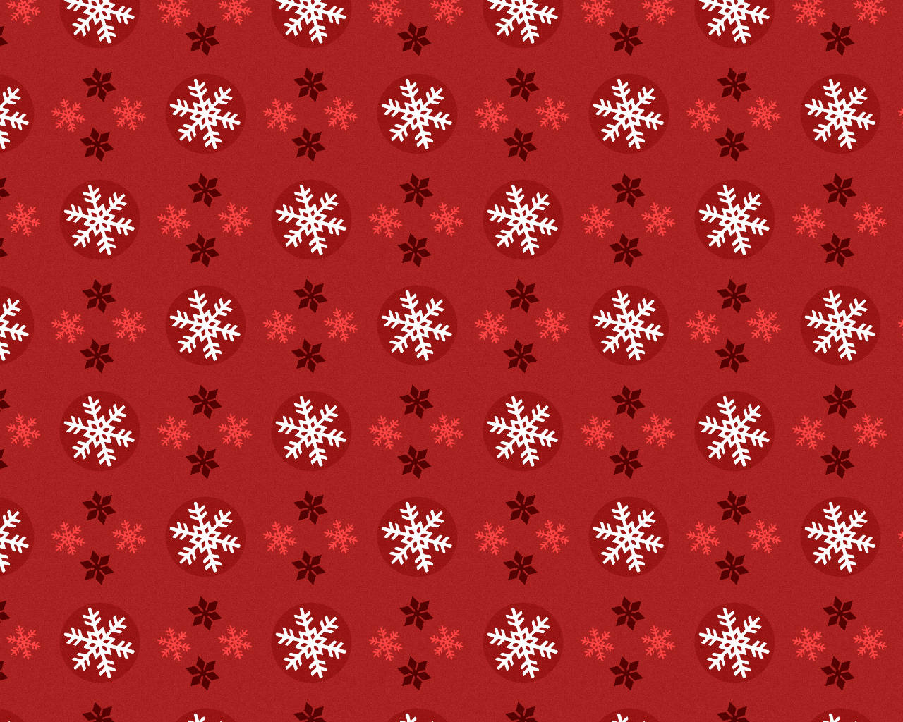 Snowflakes Patterned Red Christmas Background Background