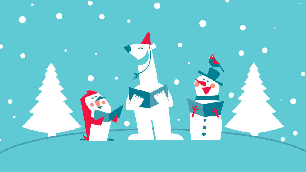 Snowman Funny Christmas Background