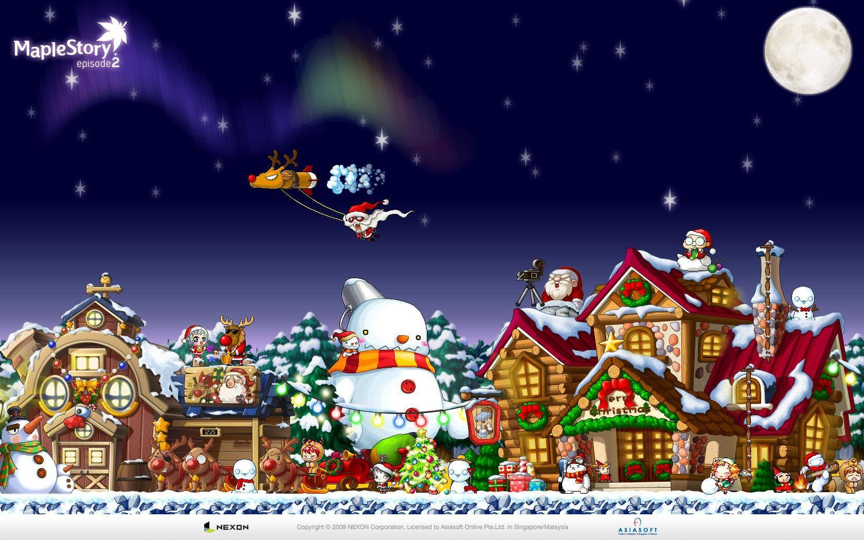 Snowman Maplestory Background