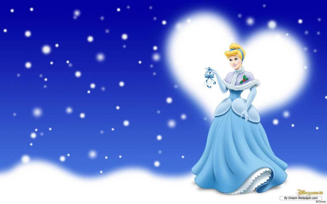 Snowy Cinderella Background Background