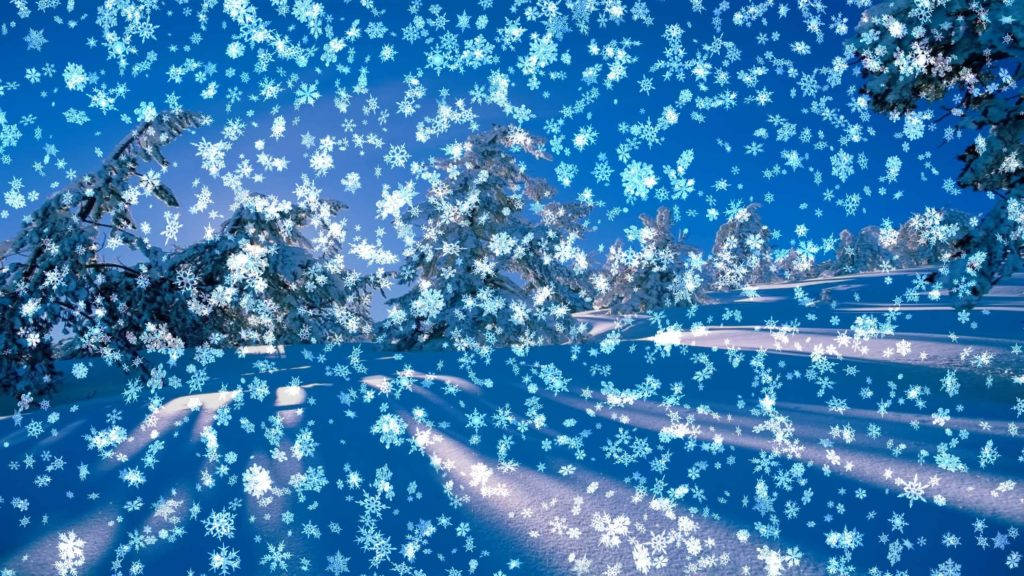 Snowy Landscape Live Desktop Background