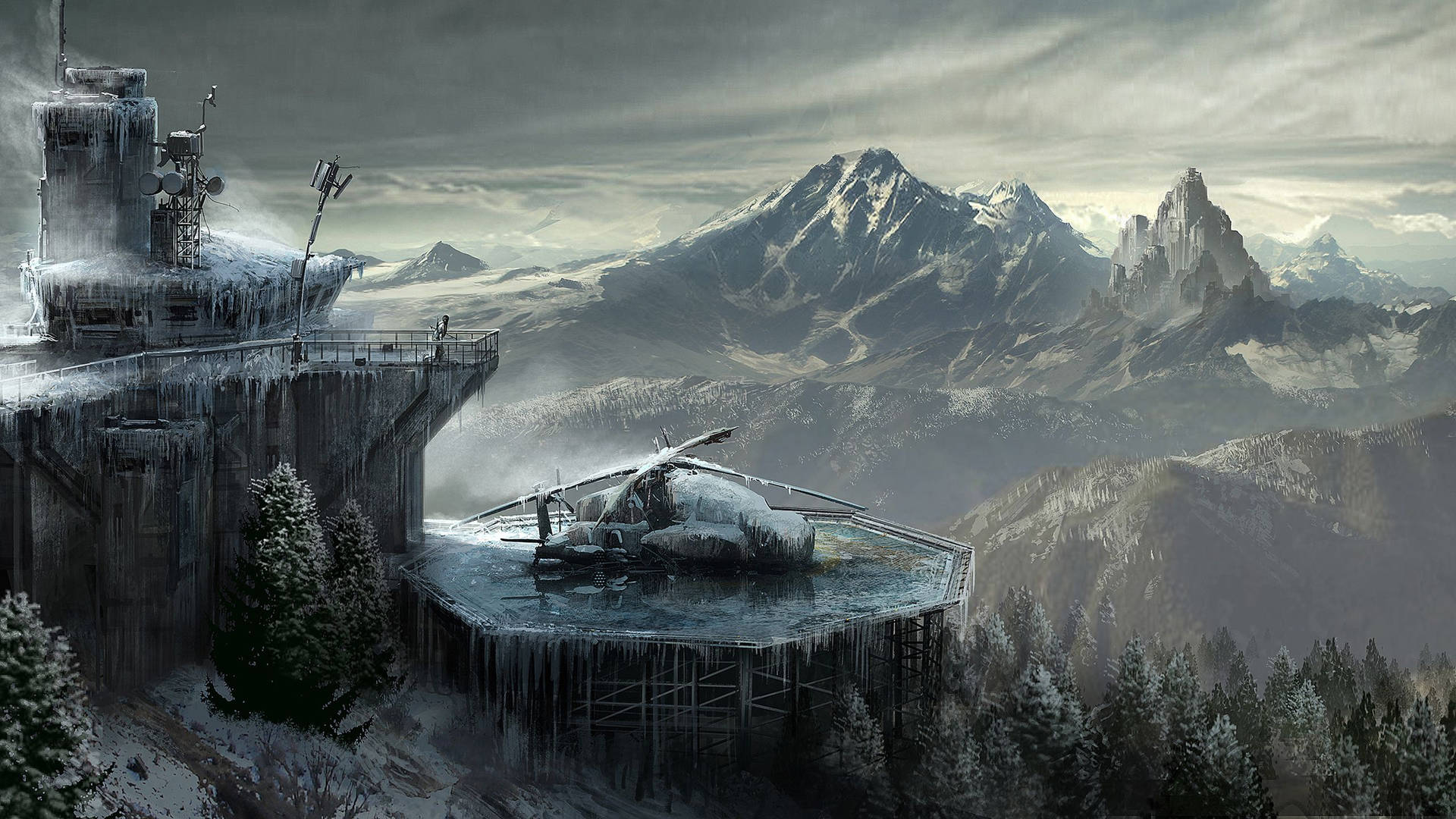 Snowy Mountain Tomb Raider Background