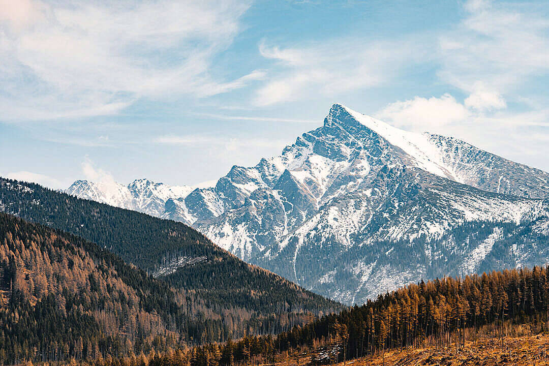 Snowy Peaks Of Slovakia 1080p Hd Desktop Background