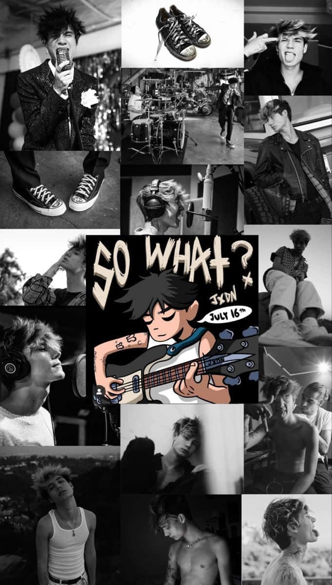 So What? - A Collage Of Photos Of People Background