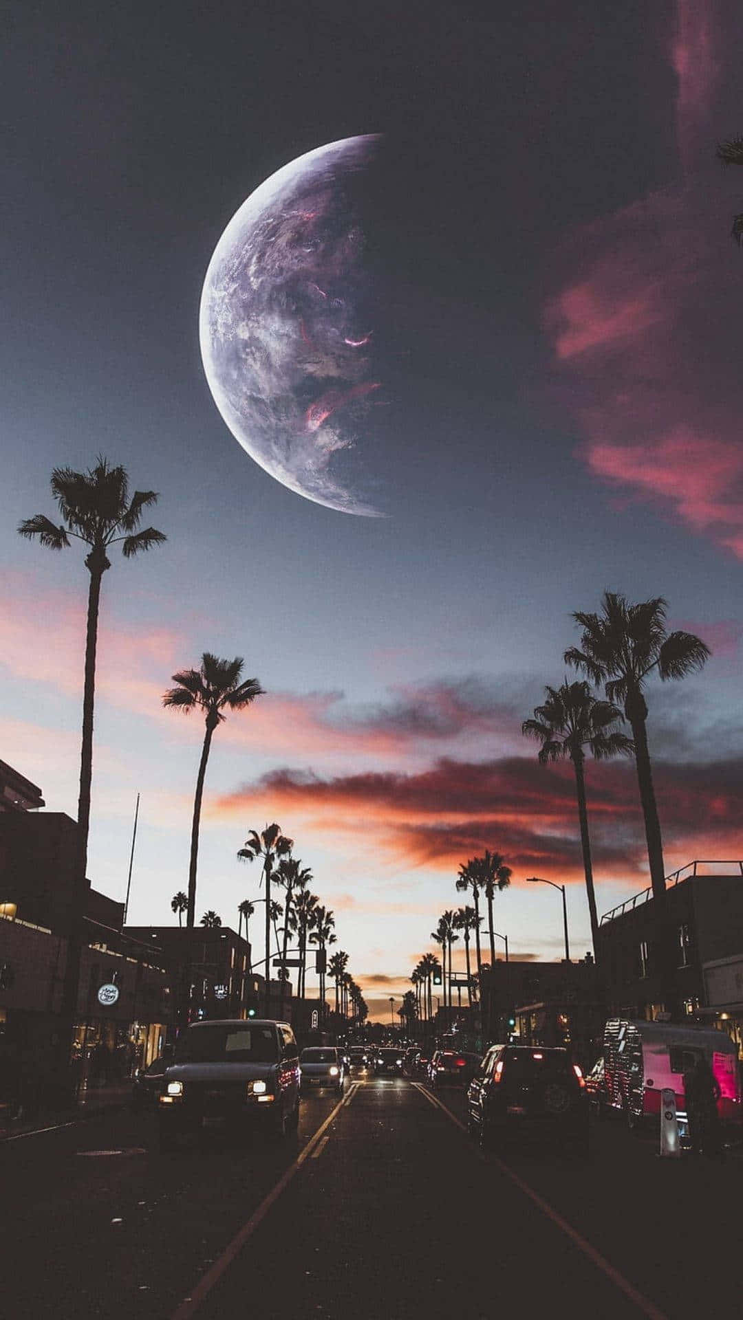 Soak In The Beauty Of The Full Moon! Background