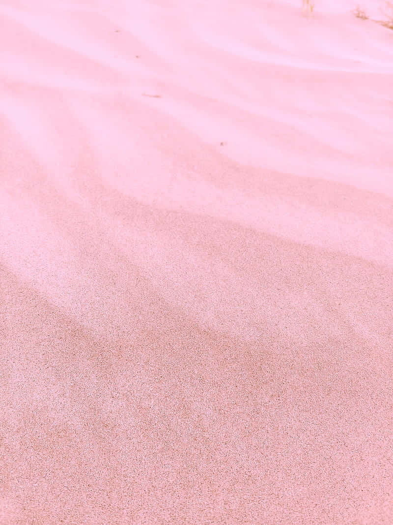 Soak Up The Tranquility Of A Beautiful Pink Beach Aesthetic Surrounded By Nature Background