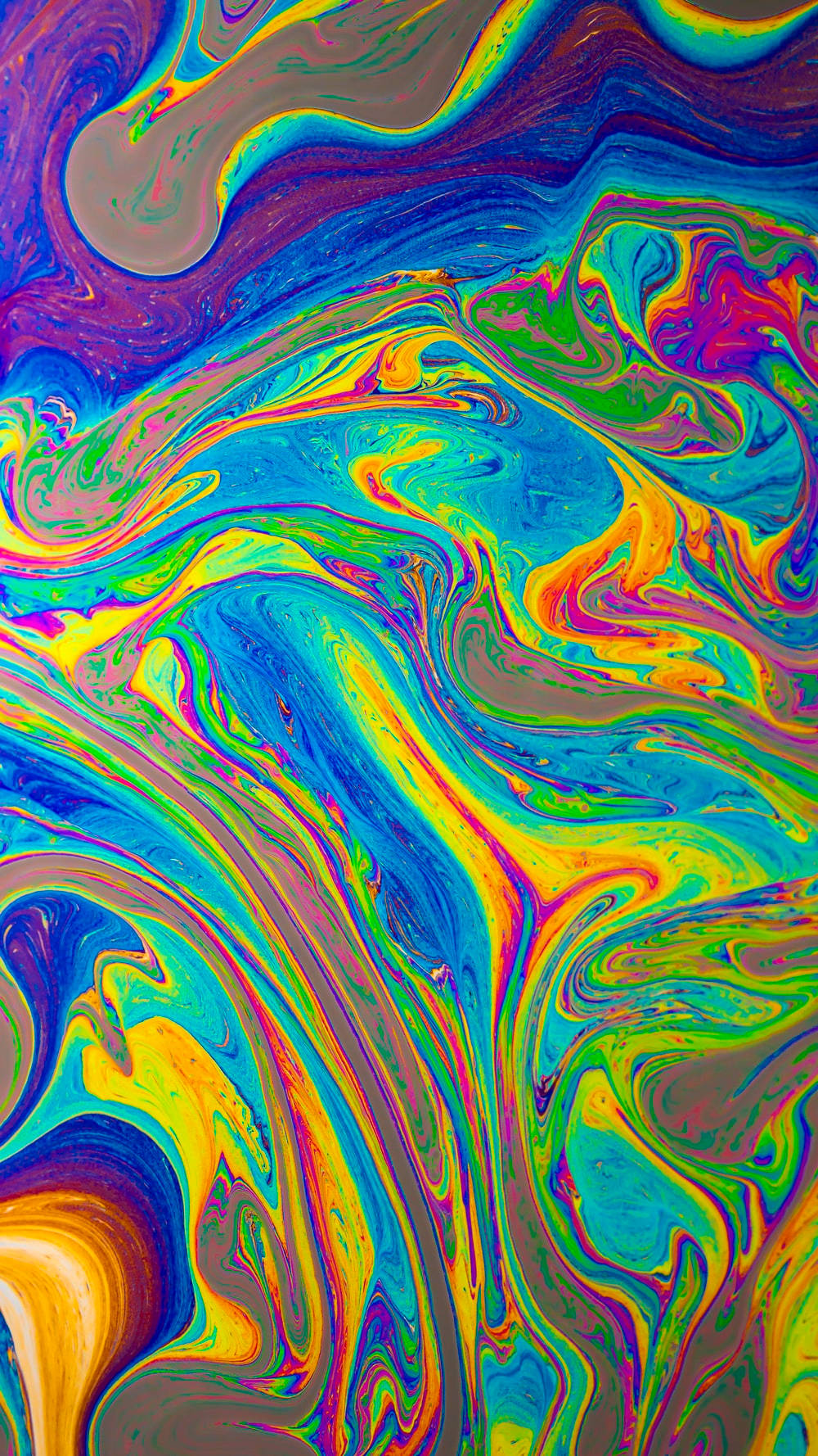 Soap Bubble Swirls Color Iphone Background