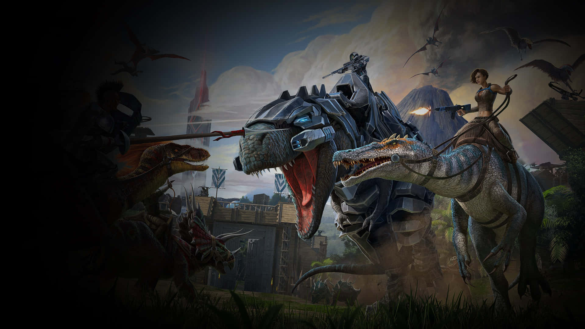 Soar High Above Your Enemies In Ark: Survival Evolved Background