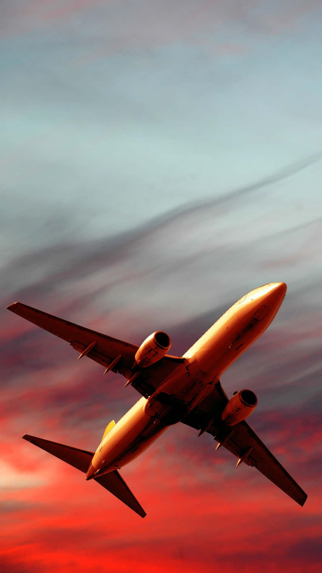 Soar High With This Plane Iphone Wallpaper Background