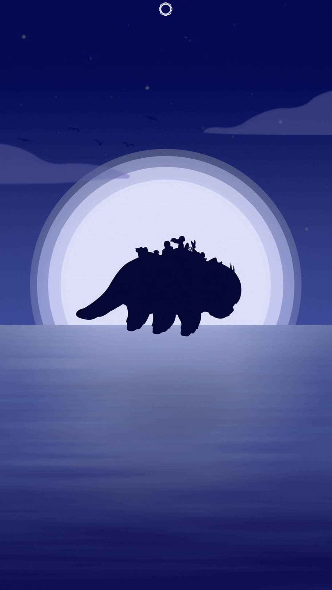 Soaring Appa Silhouette Background