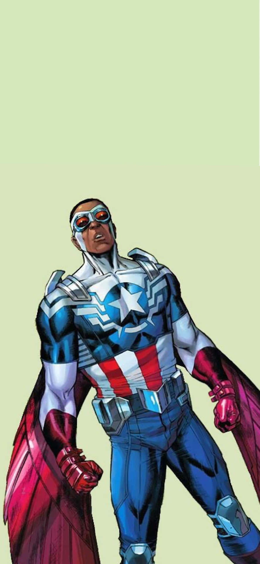 Soaring High - The Incomparable Falcon From Marvel Universe Background