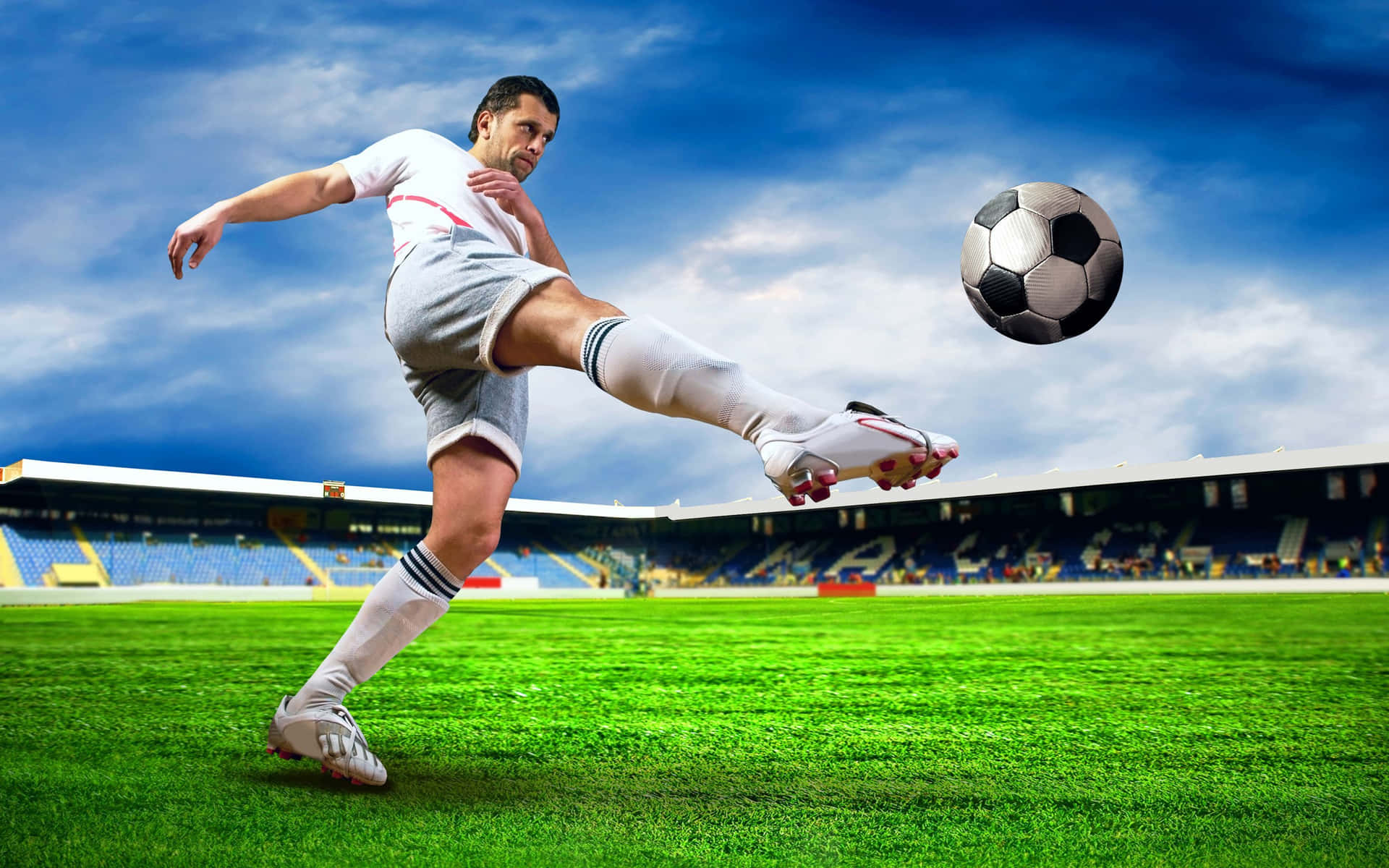 Soccer 4k And A Soccer Player Background