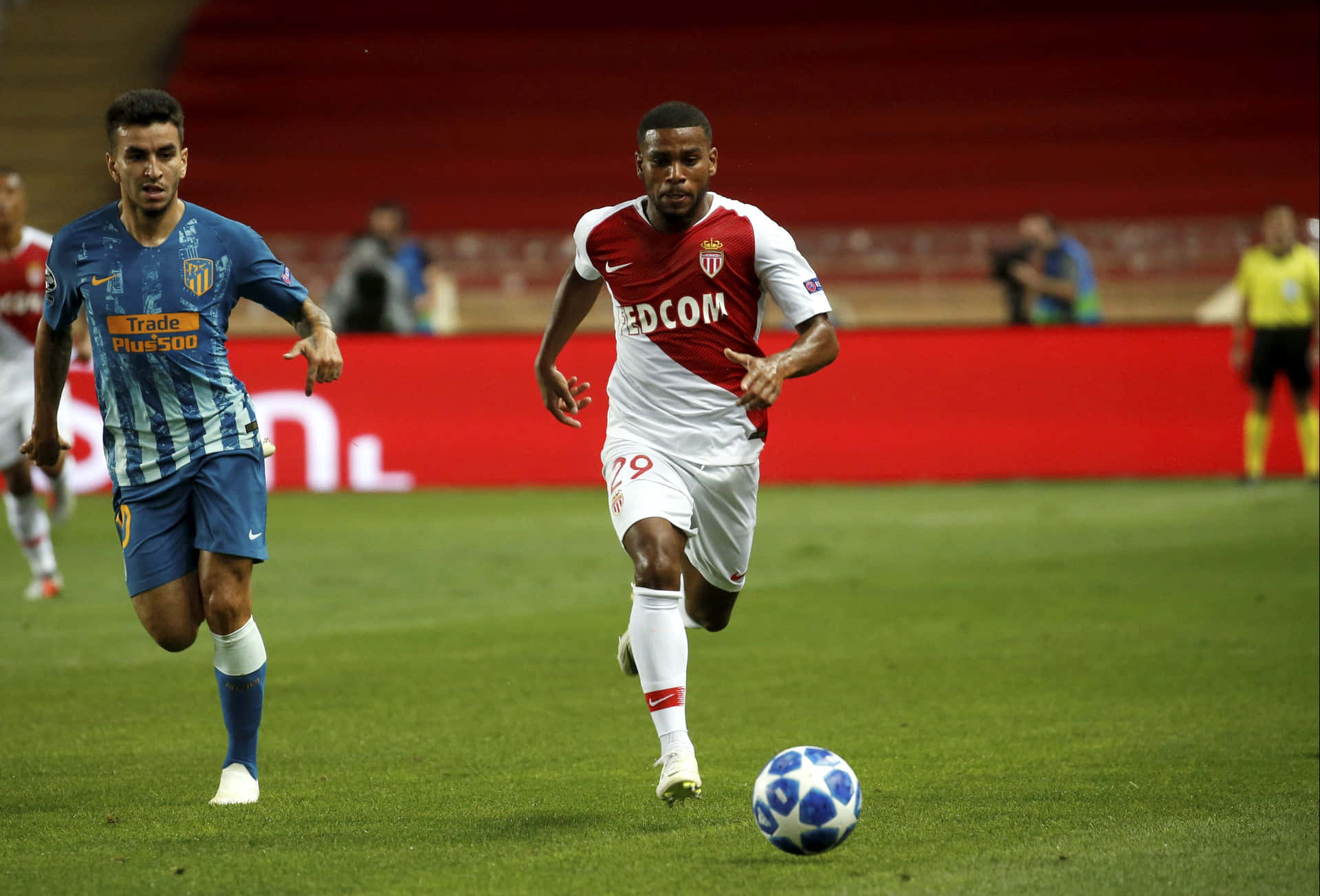 Soccer Action Samuel Grandsir Monaco Background