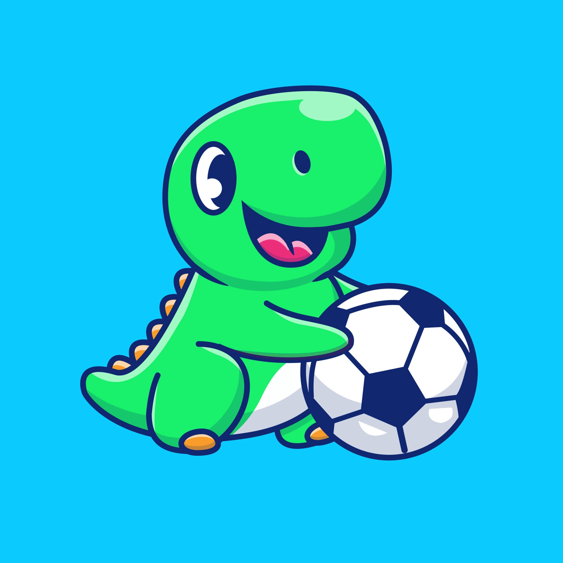 Soccer Aesthetic Dino Background