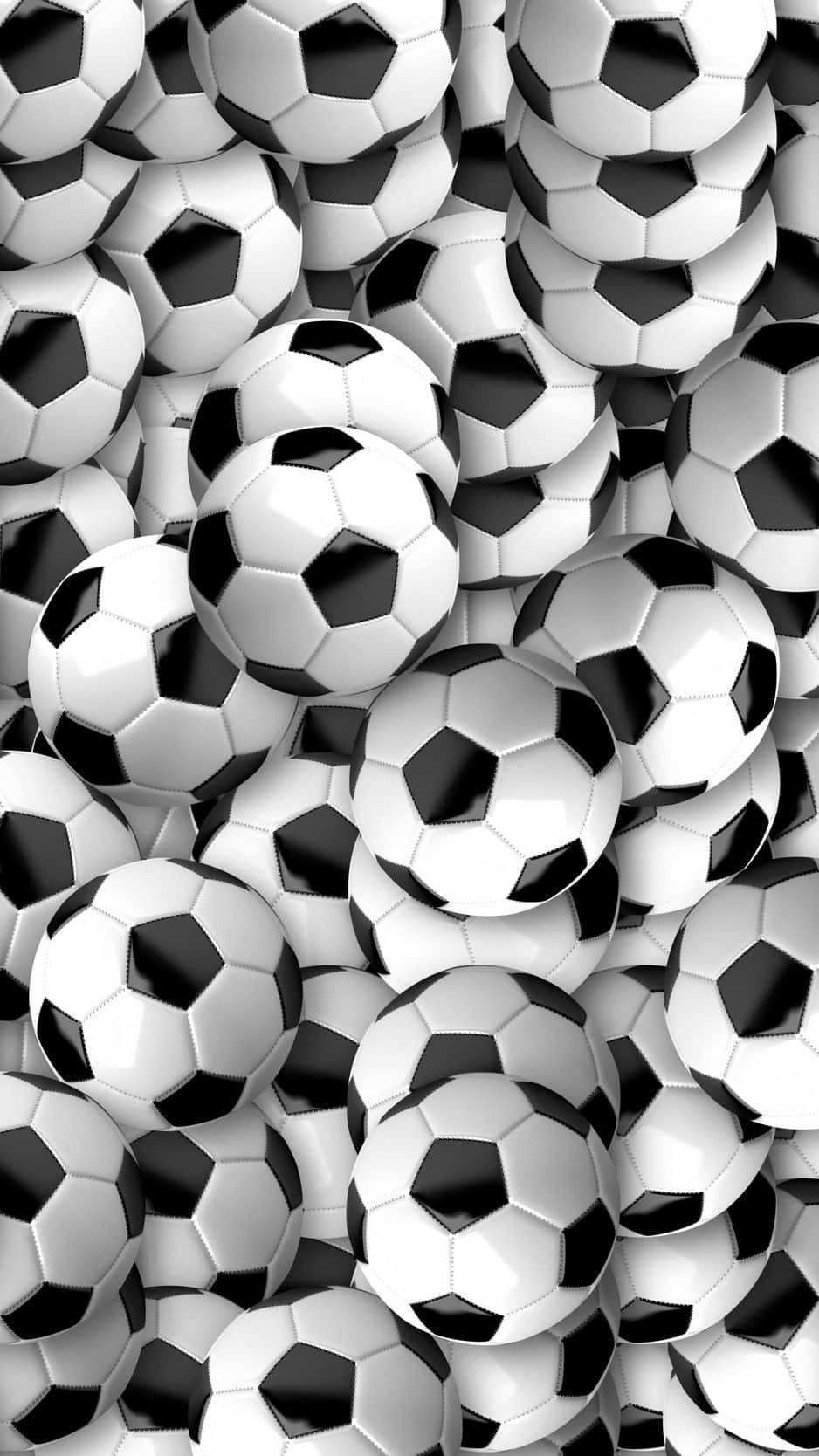 Soccer Aesthetic Soccer Balls Background