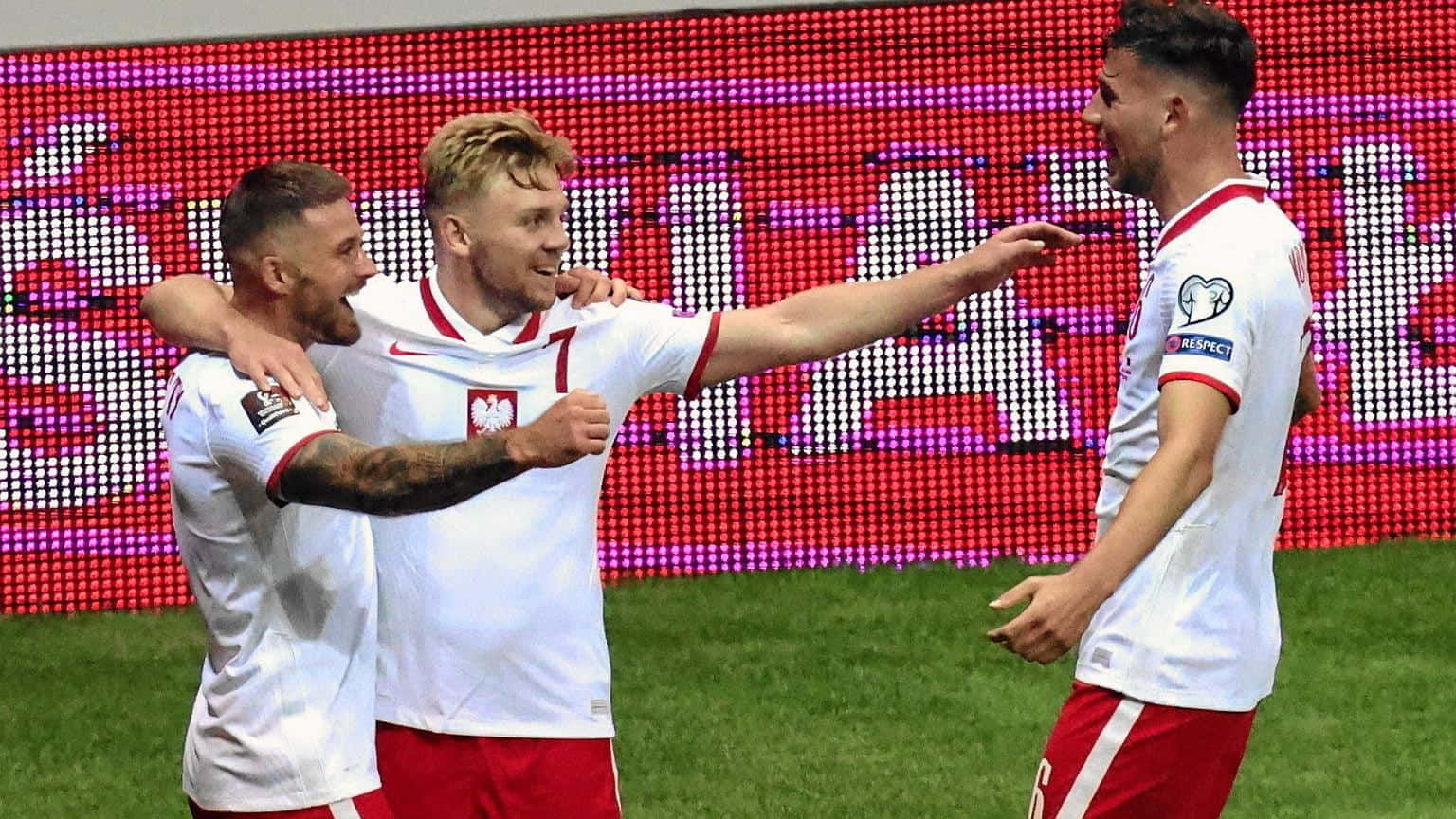 Soccer Celebration Poland Team Background