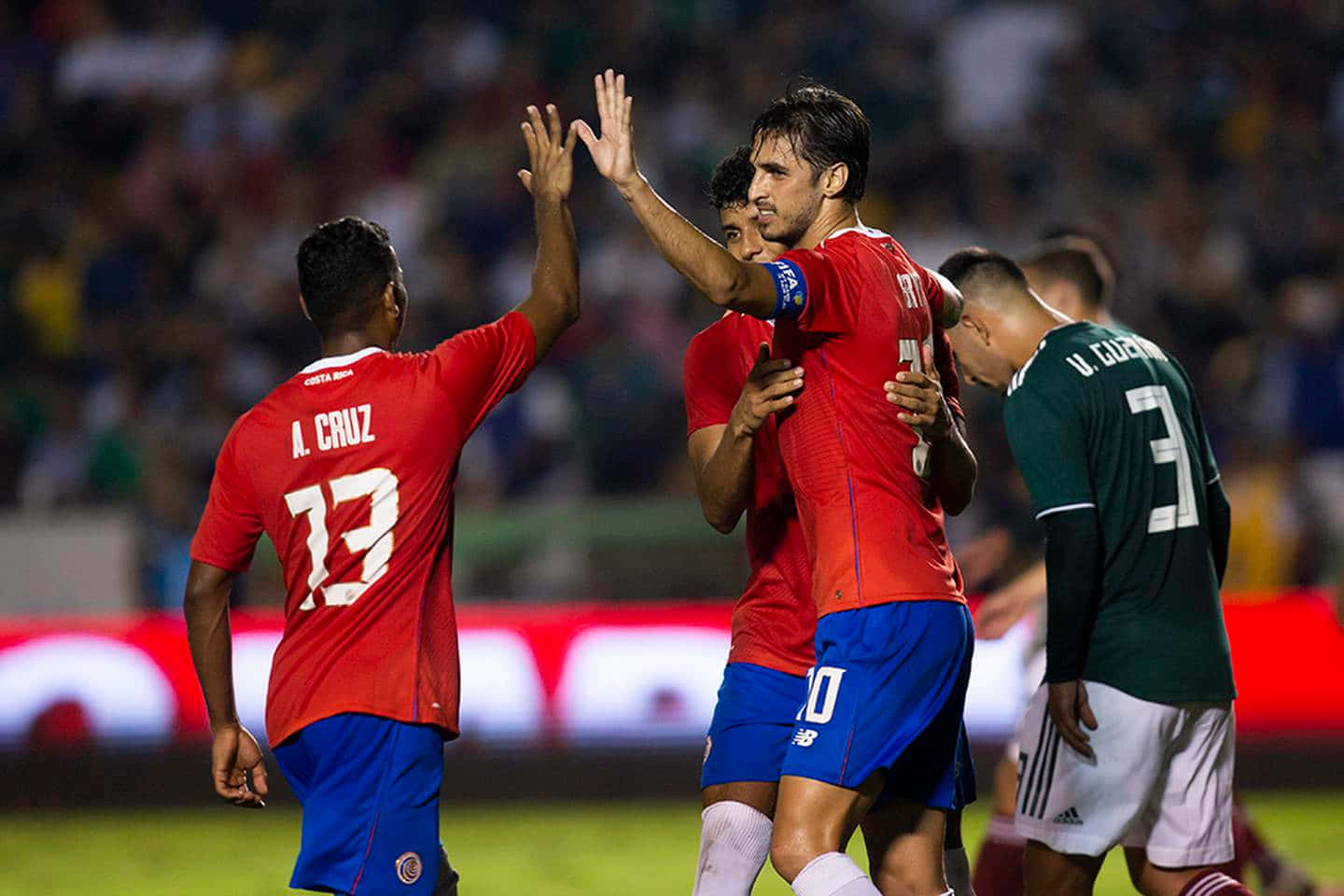 Soccer Celebrationand Sportsmanship Background