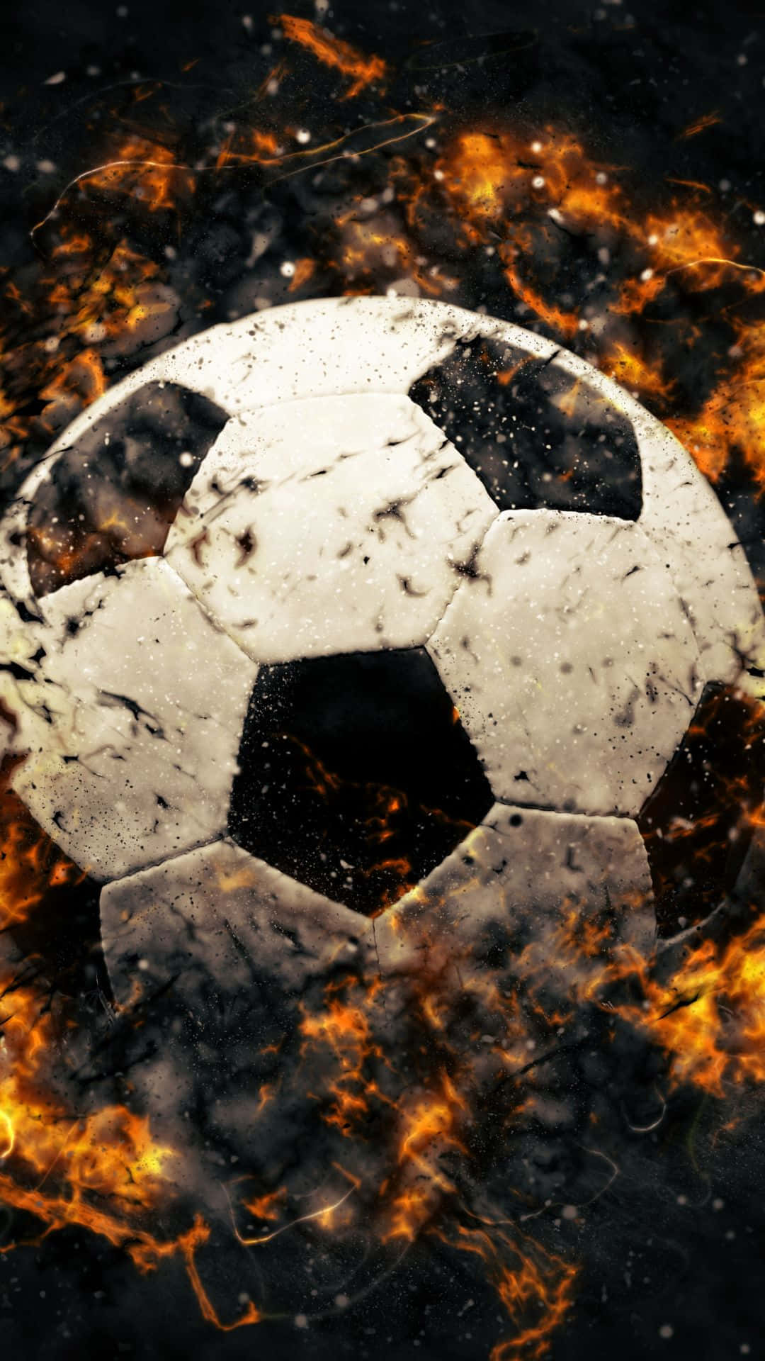 Soccer Iphone Flaming Ball Photography Background