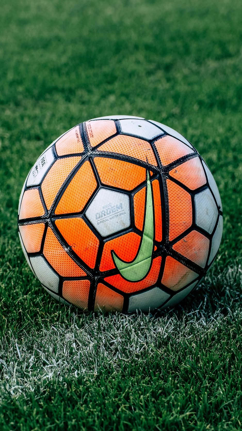 Soccer Iphone Orange Ball Nike Logo Photography Background