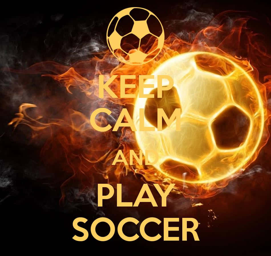Soccer Keep Calm Quotes Background