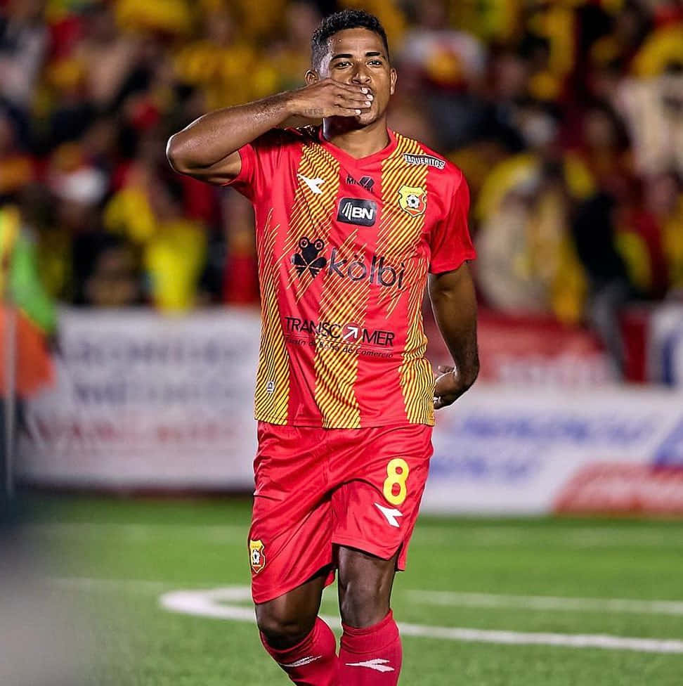 Soccer_ Player_ Celebration_ Gesture Background