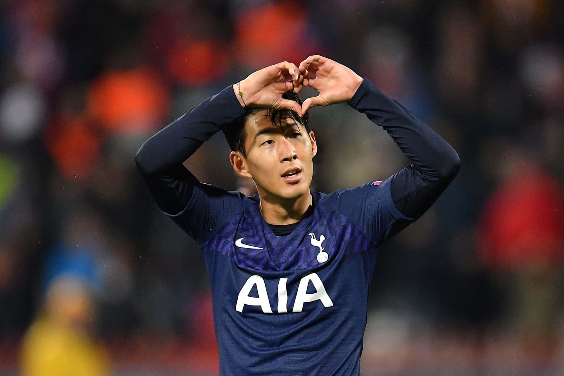 Soccer Player Celebration Heart Gesture