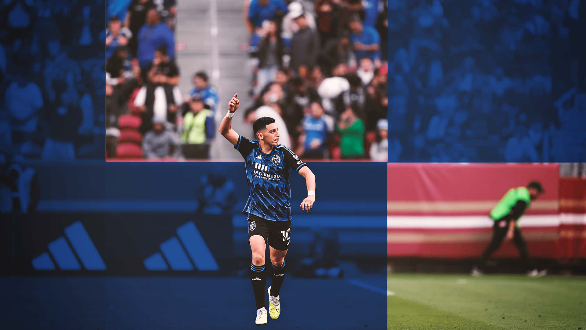 Soccer_ Player_ Celebration_ Stadium_ Background Background