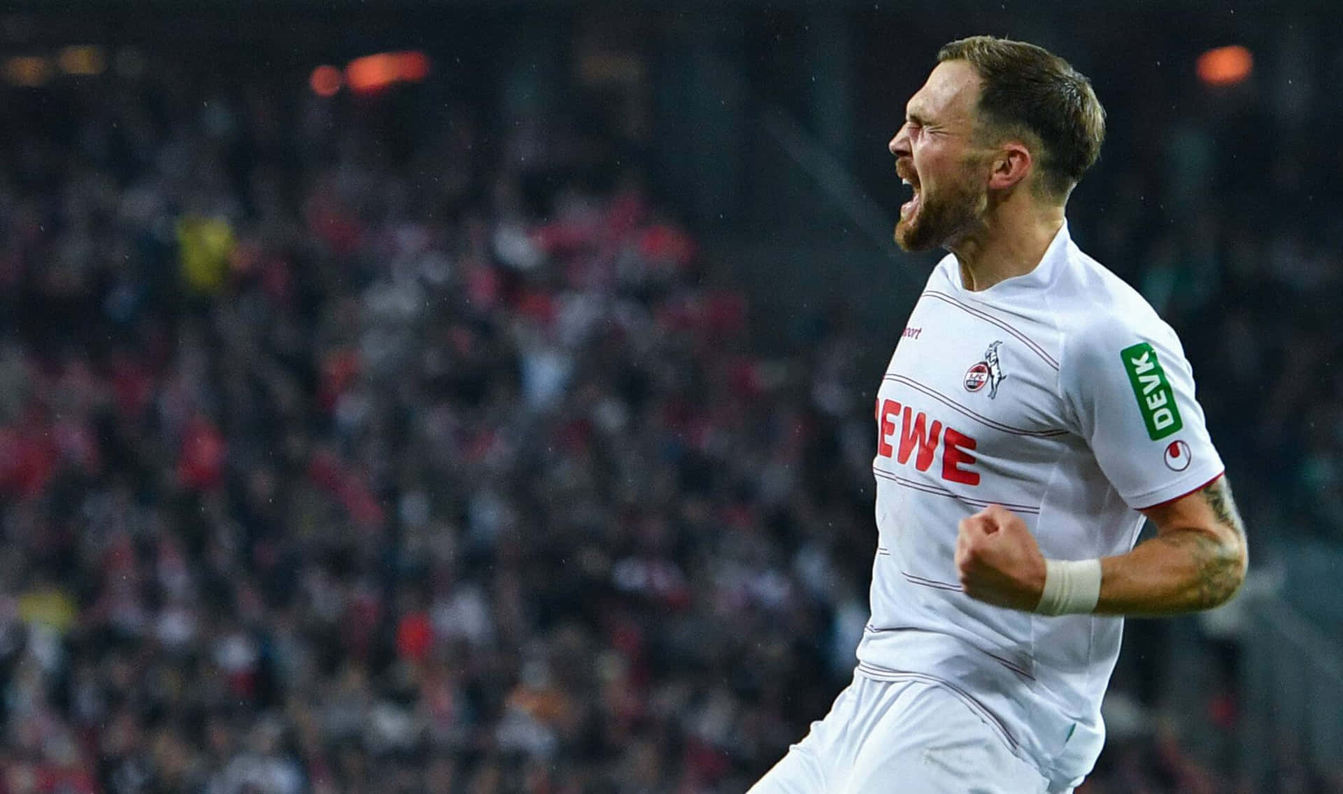 Soccer Player Celebration Stadium Background Background