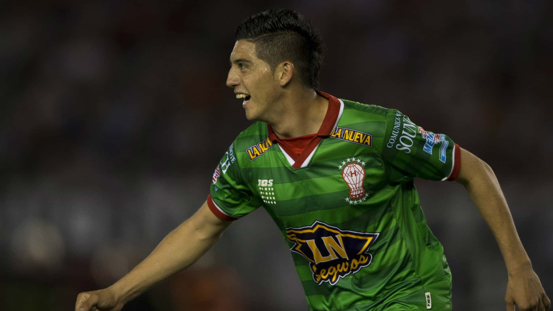 Soccer Player Cristian Espinoza Celebration Background