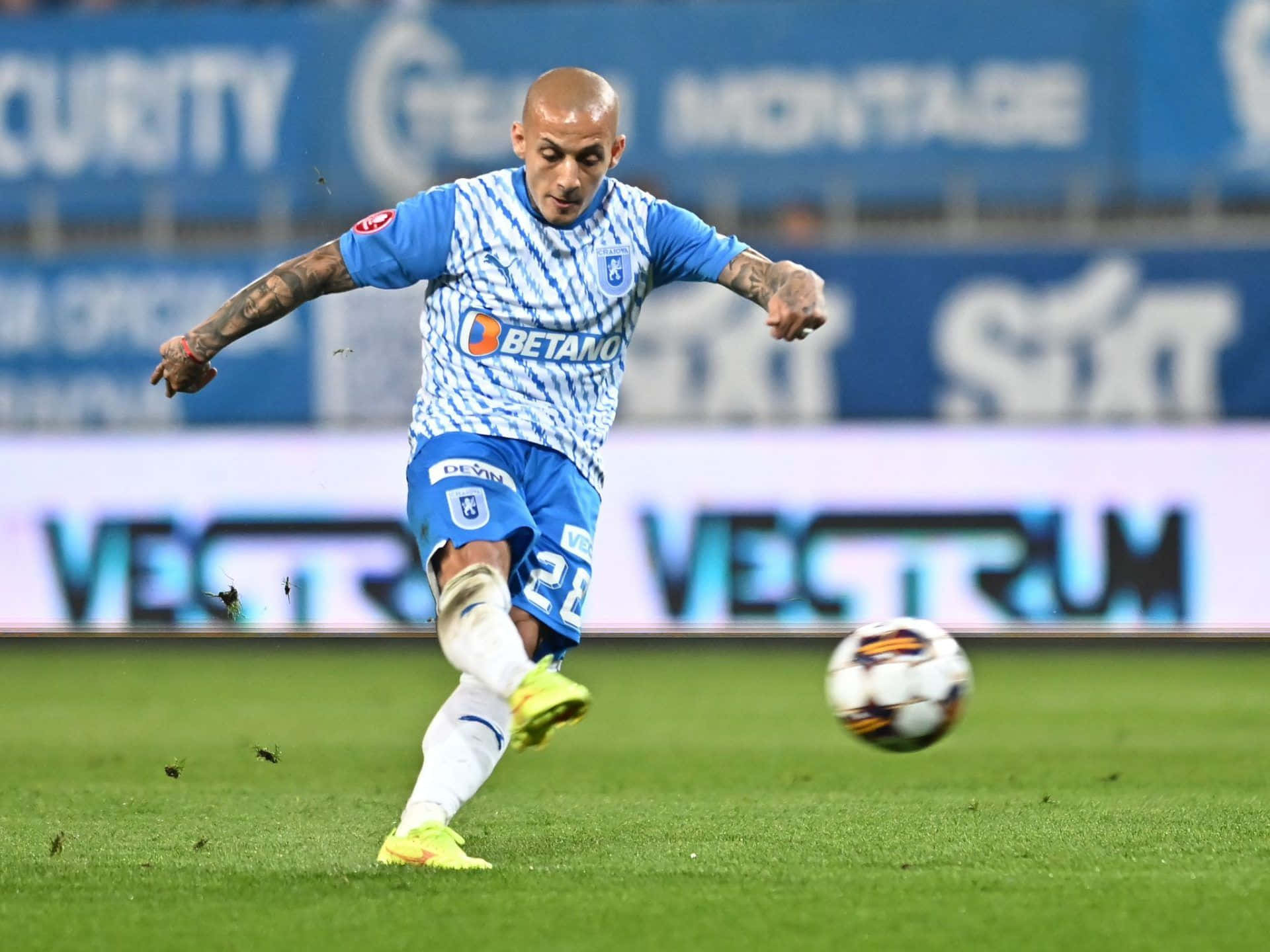 Soccer Player Free Kick Motion