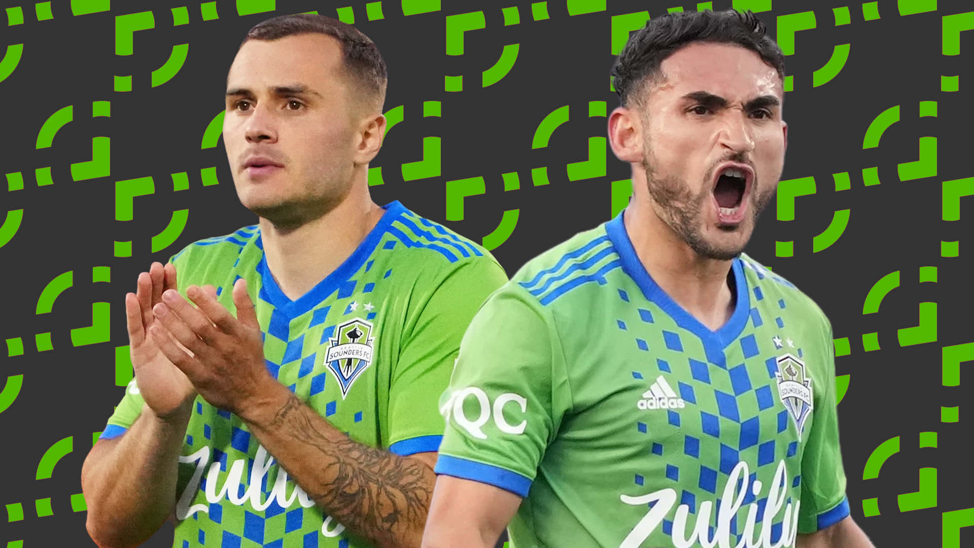 Soccer Player Jordan Morris And Raúl Ruidíaz Background