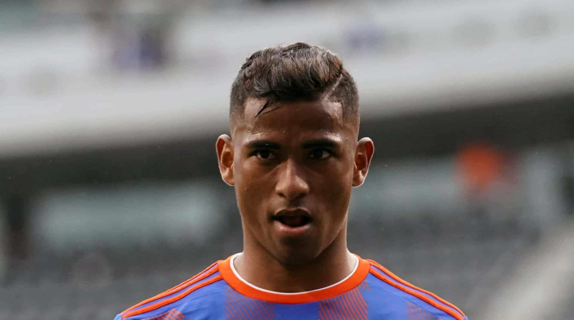 Soccer Player Portrait Allan Cruz Background