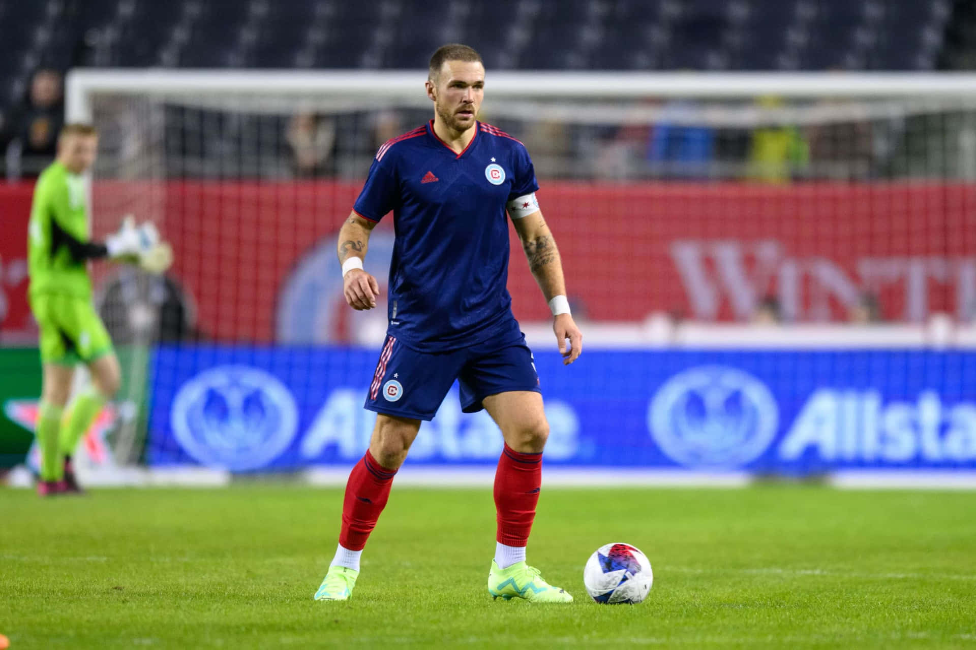 Soccer Player Rafael Czichos On Field Background