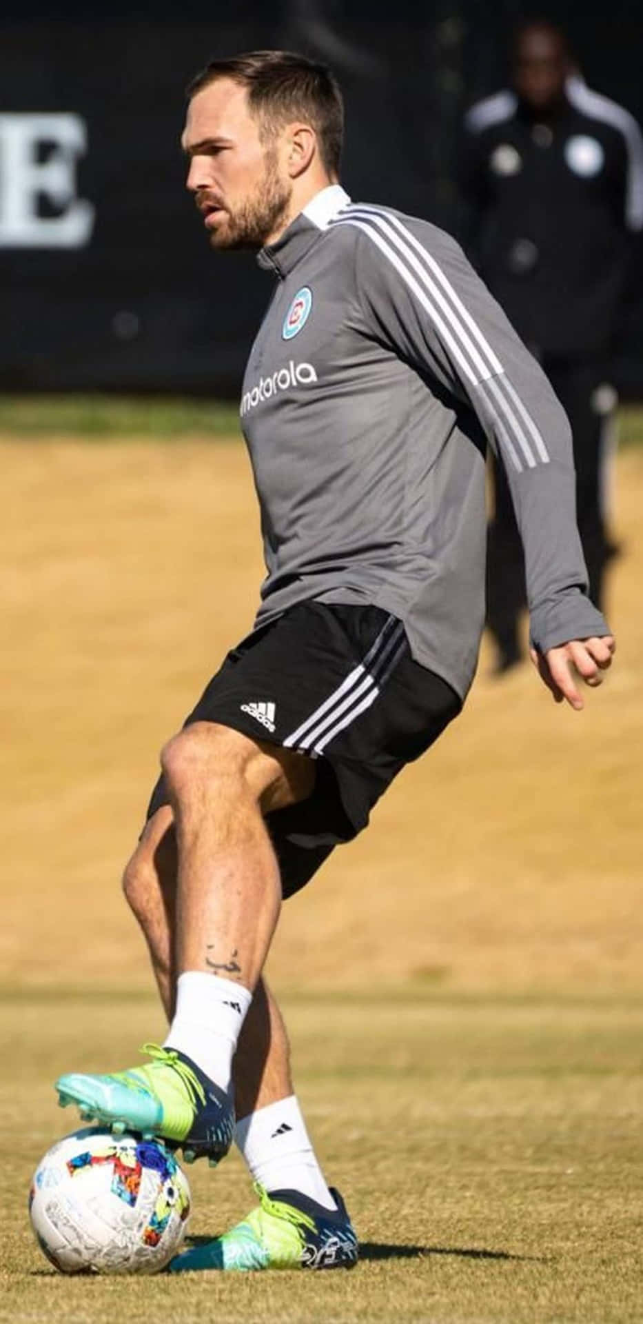 Soccer Player Training Session Background