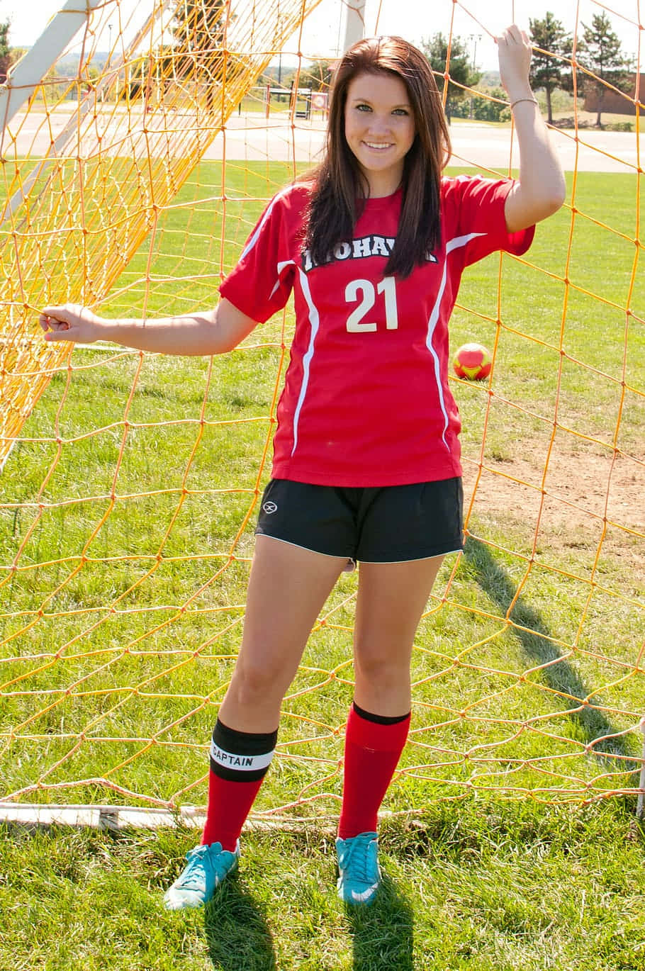 Soccer Player Young Teenage Girl