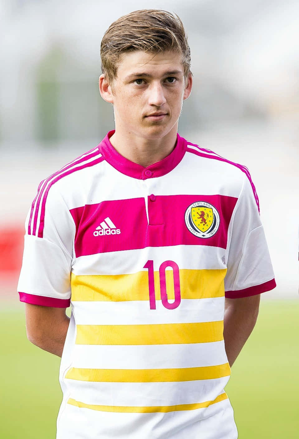 Soccer Playerin Scotland Jersey Number10