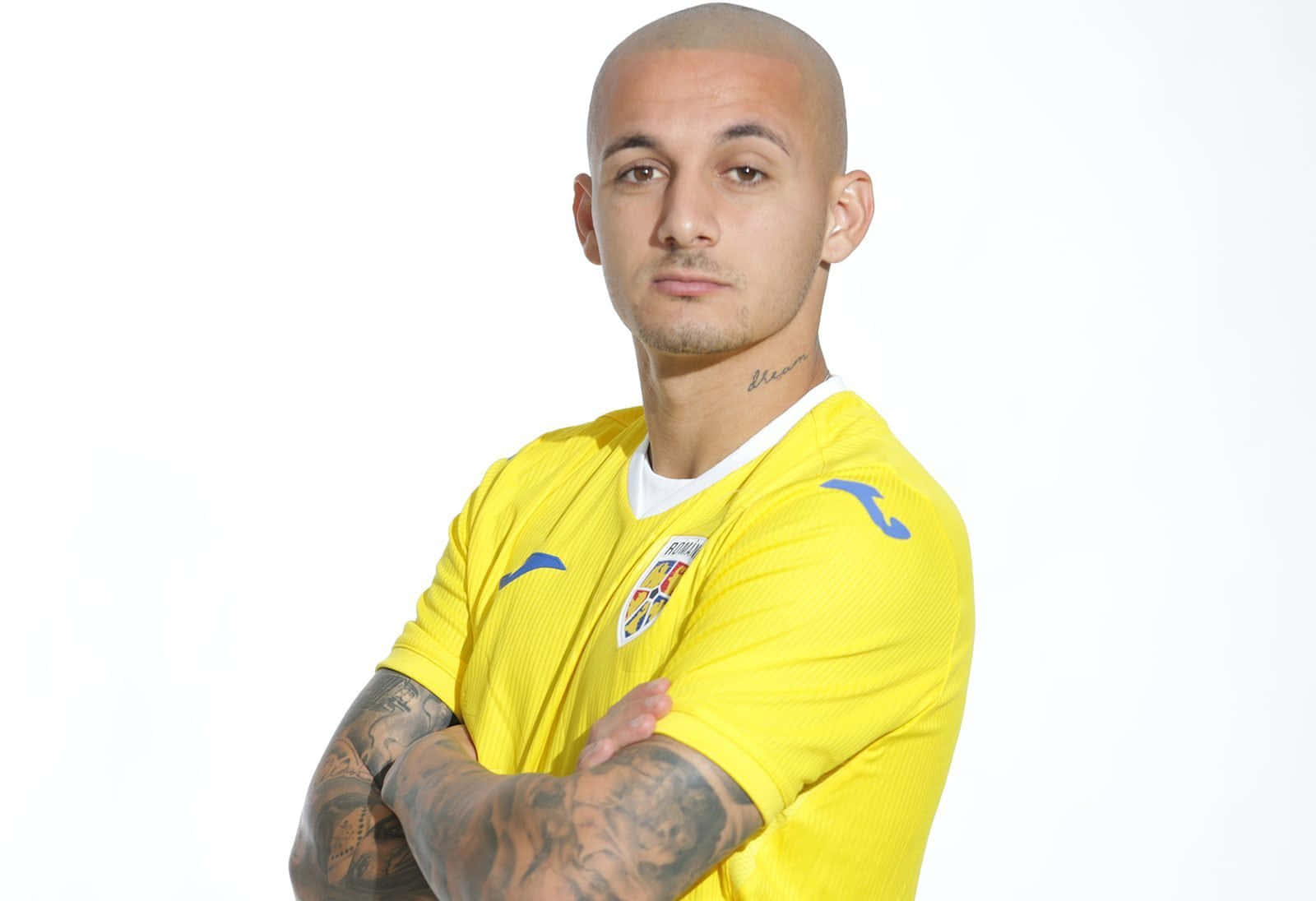 Soccer Playerin Yellow Jersey