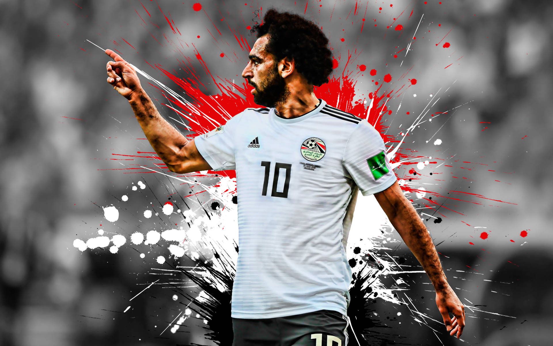 Soccer Players Mohamed Salah Background