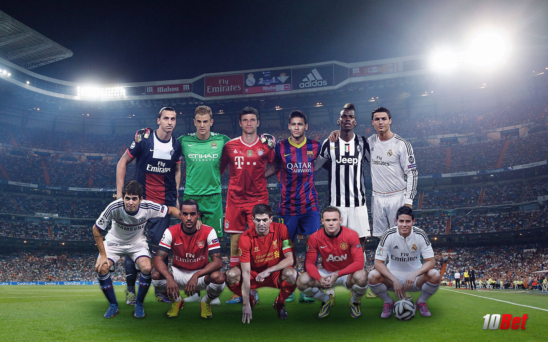 Soccer Players Posing For Photo Background